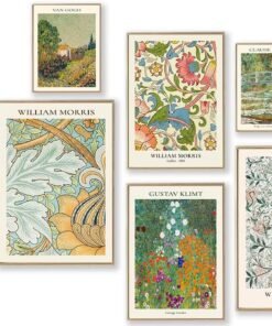 Vintage Eclectic Maximalist Art Prints Set of 9