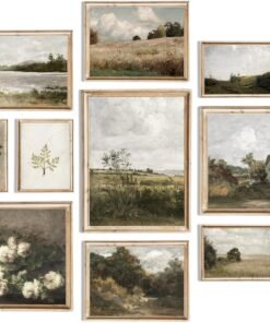 Rustic Vintage Botanical Wall Art Prints