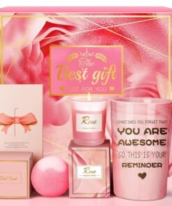 Pink Spa Relaxation Baskets for Women and Mom