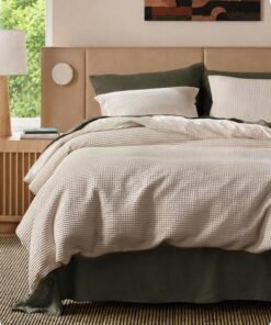 Cotton Waffle Duvet Cover Set, Queen Size