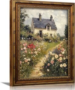 Vintage Farmhouse Floral Relief Wall Art