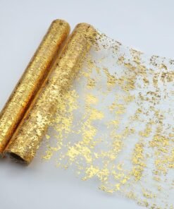 Gold Sequin Glitter Metallic Table Runner Roll